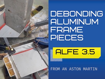 aston martin debonding aluminum frame pieces customer testing alfe 35